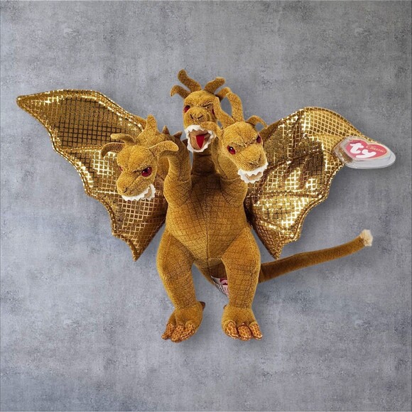 Ty Japan Exclusive King Ghidorah 2001 Godzilla Plush MWMT Toho Tag Protected - Picture 3 of 13